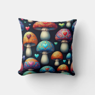 Coussin Amour des champignons