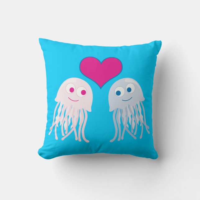 Coussin Amour des méduses (Recto)