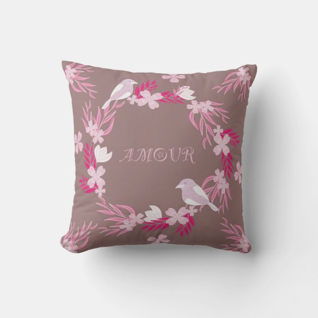 Coussin amour des oiseaux (Recto)