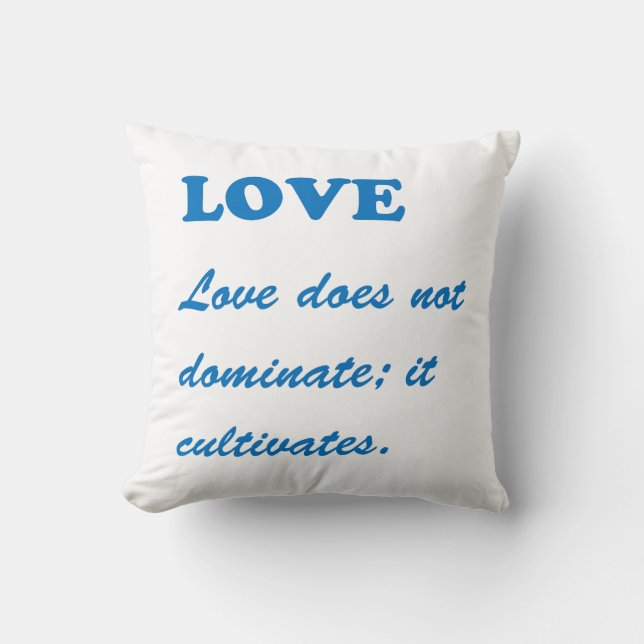 Coussin AMOUR des textes : Hasard spirituel d'associé de (Recto)