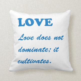 Coussin AMOUR des textes : Hasard spirituel d'associé de