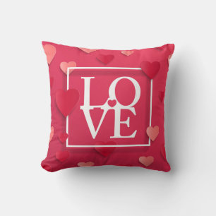 Coussin Amour et Coeurs