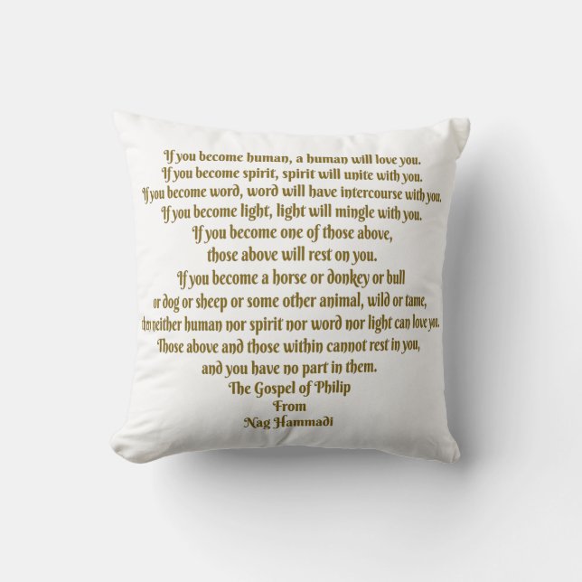 Coussin Amour et Esprit (Recto)