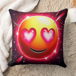Coussin Amour Étincelle Coeurs Emoji
