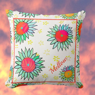 Coussin Amour floral vintage