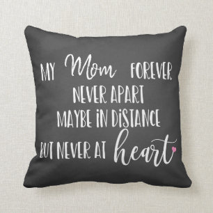 Coussin amour mère toujours jamais de don longue distance