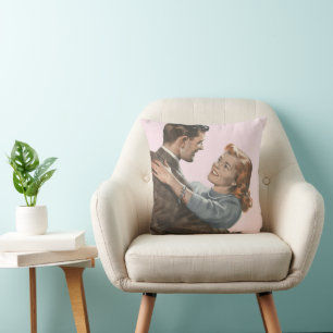 Coussin Amour Rétro Romance Jeunes Mariés Danserons-Nous?