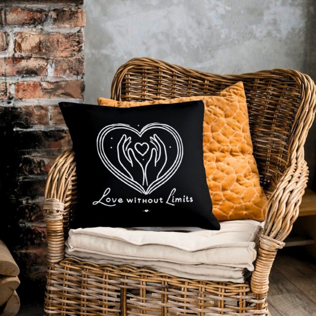 Coussin Amour sans limites Couleur personnalisée moderne (Créateur téléchargé)