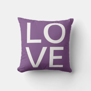 Coussin Amour Violet Coloré Moderne