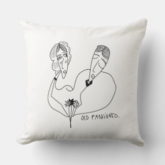 Coussin Amoureux de couple d'amour à l'ancienne décoration
