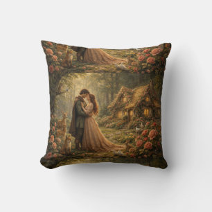 Coussin Amoureux de la Forêt de Contes de Fées