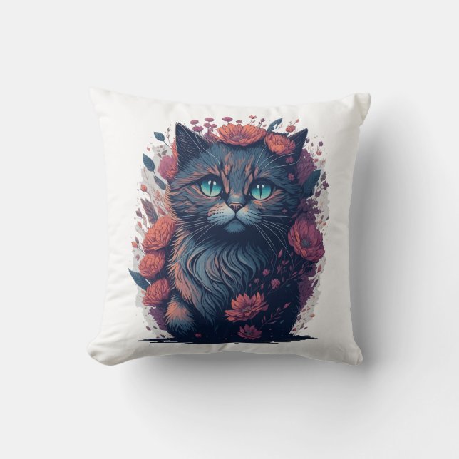 Coussin Amoureux de les chats noirs - Feline Fashion (Recto)