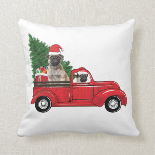 Coussin Amoureux de les chiens de Noël Propriétaires No