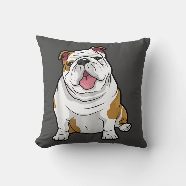 Coussin Amoureux des chiens| Amusant cadeau de chiot de Bu (Recto)