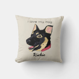 Coussin Amoureux des chiens chiot allemand