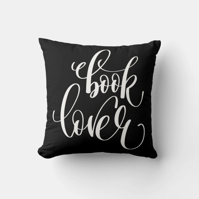 Coussin Amoureux des livres (Recto)