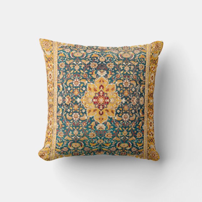 Coussin Amritsar Punjab Nord-Ouest Indien Ruban Imprimer (Recto)
