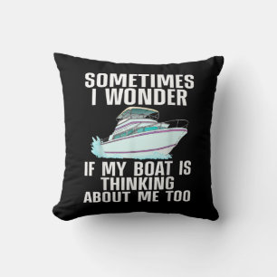 Coussin Amusant Bateau Art Pour Hommes Femmes Bateau Batea