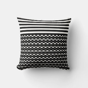 Coussin Amusant et joli noir et blanc