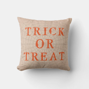 Coussin Amusant Joyeux Halloween Trick or Treat avec Toile