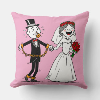 Coussin Amusant mariage heureux