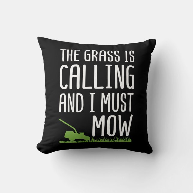 Coussin Amusant Moulage De Pelouse - L'Herbe Appelle (Recto)