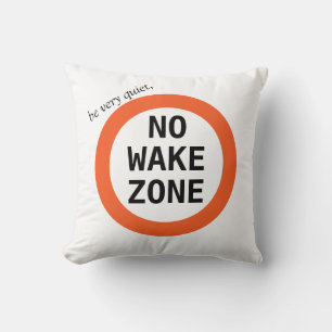 Coussin Amusant Pas De Réveil Décor De La Maison Du Lac