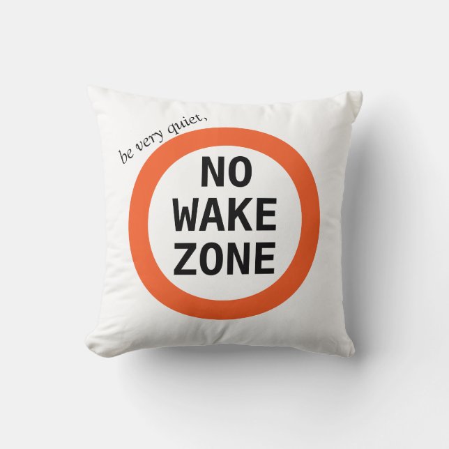 Coussin Amusant Pas de Wake Zone Lake House Decor (Recto)