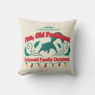 Coussin Amusant, vieux style Griswold Noël de famille