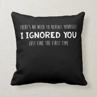 Coussin Amusant Vous Ignorez Beau Design Sarcastique Premi
