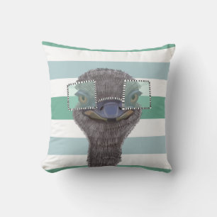 Coussin Amusante Autruche Avec Lunettes