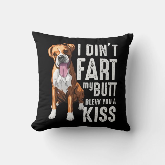 Coussin Amusante plaisanterie Amoureux des chiens de la bo (Recto)