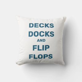 Coussin Amusants chalet, bateau, piscine ou maison de plag