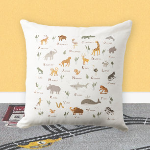 Coussin Amusants enfants ABC Animal