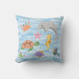 Coussin Amusants enfants mignons animaux de mer dauphin to