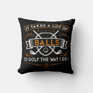 Coussin Amusants Golf Il prend Balls Xmas Idée cadeau pour