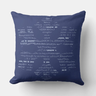 Coussin Amusement enneigé