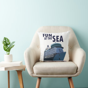 Coussin Amusement Sur Le Bateau De Croisière En Mer