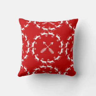 Coussin Amusez-vous un joyeux petit renne de Noël