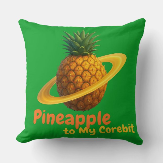Coussin Ananas à mon Corebit (Recto)