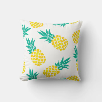 Coussin Ananas Exotiques : Jaune Délice.