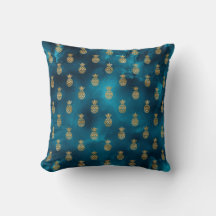 Ananas métallique turquoise Élégant Chic