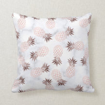 ananas rose d'or de marbre blanc moderne élégant
