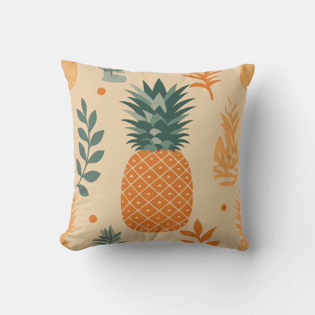 Coussin Ananas tropical (Recto)
