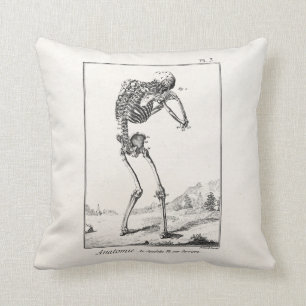 Coussin Anatomie Médicale squelettique humaine antique