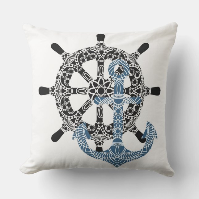 Coussin Anchors Away (Recto)