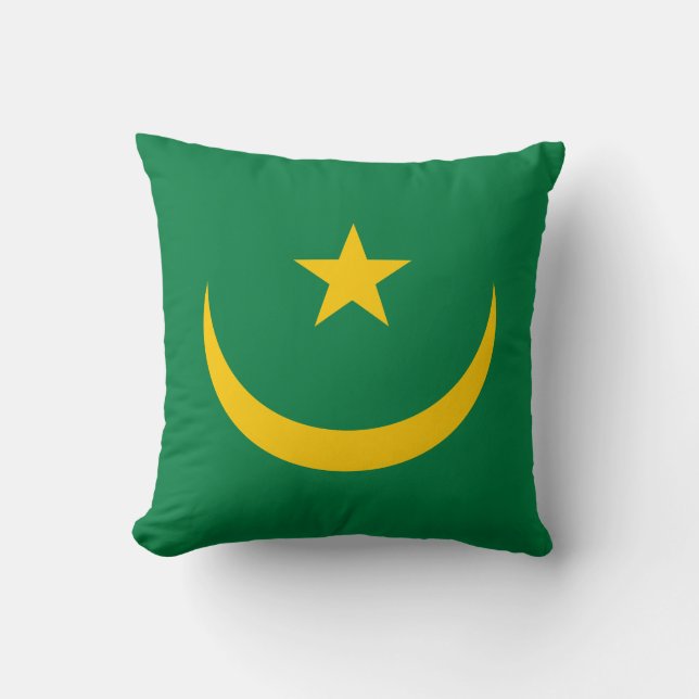 Coussin Ancien drapeau mauritanien (Recto)