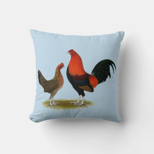 Coussin Ancien jeu anglais Bantams : BB Red Pair