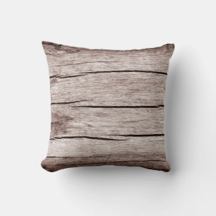 Coussin Ancien parquet avec fissures, Vieux bois texture 