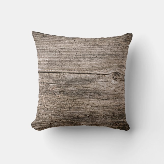 Coussin Anciennes planches en bois (Recto)